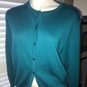 Jade green cardigan PETITE
